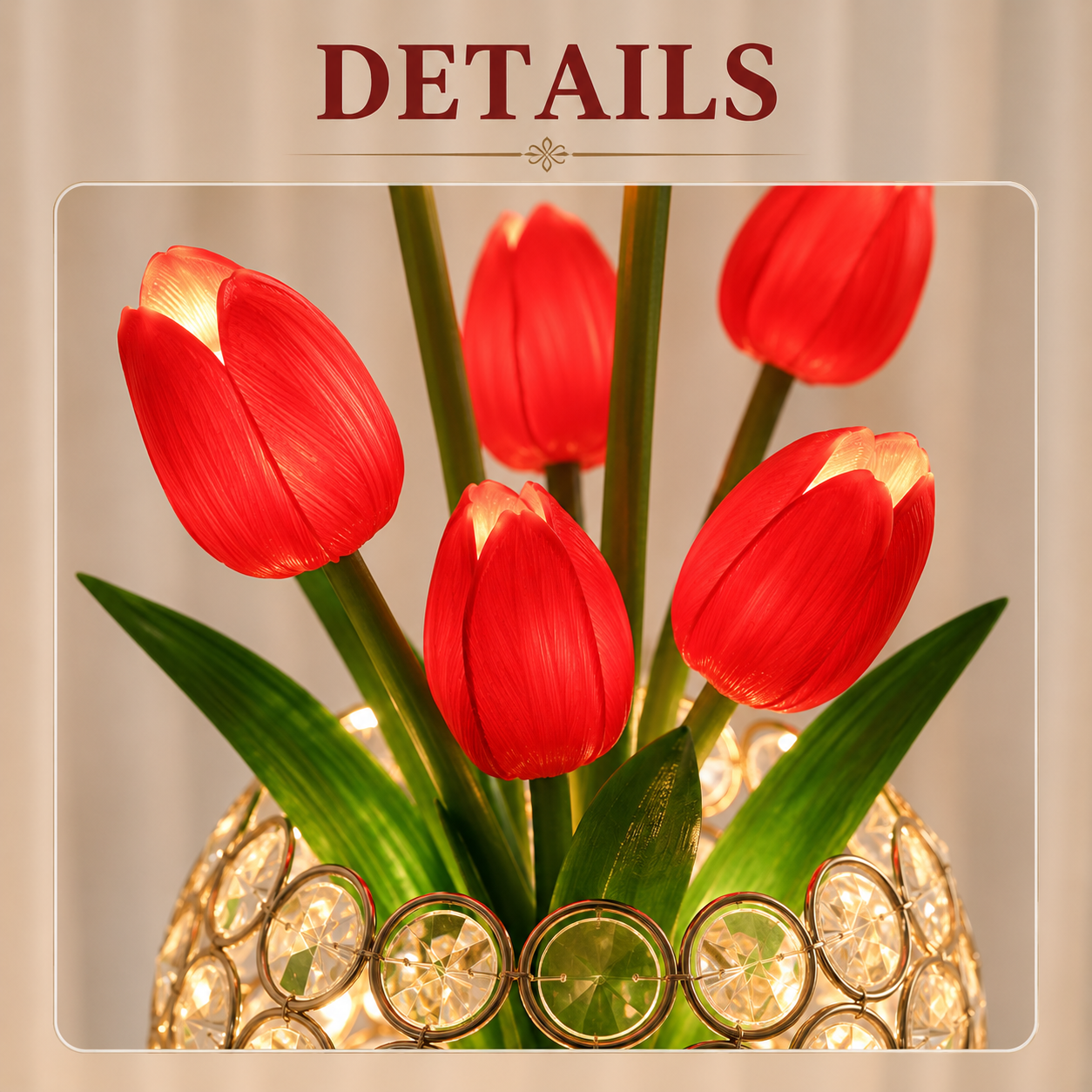 Tulip Forever™ Glowing Tulip Lamp